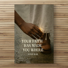 Load image into Gallery viewer, Touched the Hem – Luke 8:44 Poster Print