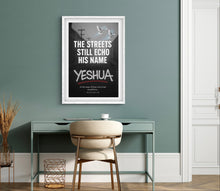Load image into Gallery viewer, The Streets Still Echo His Name – Philippians 2:10 Poster Print
