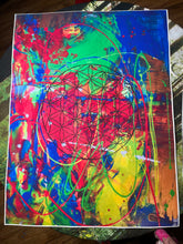 Load image into Gallery viewer, Limited Edition Hand-Embellished Print of the “Flower of Life”