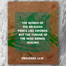 Load image into Gallery viewer, Proverbs 12:18