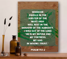 Load image into Gallery viewer, Psalm 91:1-2