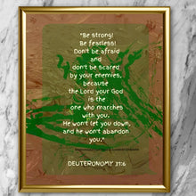 Load image into Gallery viewer, DEUTERONOMY 31:6