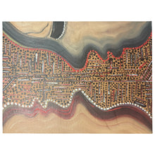 Load image into Gallery viewer, Divine Reflection luxury throw blanket featuring original artwork by contemporary artist Andromeda Cook.