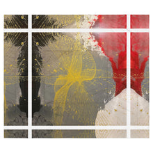 Load image into Gallery viewer, Grace Over Chaos contemporary art comforter bedding designed by Andromeda Cook. House of Purpose Collection.