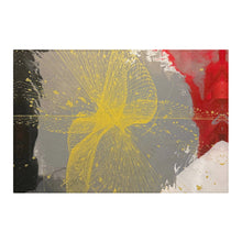 Load image into Gallery viewer, Grace Over Chaos abstract fine art area rug featuring original artwork by Andromeda Cook. House of Purpose Collection