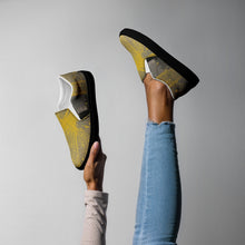 Load image into Gallery viewer, Modern abstract Grace Over Chaos slip on sneakers by Andromeda Cook. House of Purpose Collection.