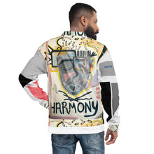 Load image into Gallery viewer, Unisex bomber jacket featuring Harmony wearable artwork by Andromeda Cook