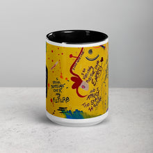 Load image into Gallery viewer, Andromeda Cook Self Love collector mug with black interior featuring original Self Love artwork