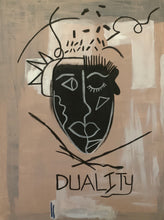 Load image into Gallery viewer, Duality large abstract canvas artwork by Andromeda Cook from the 10K Collection displayed as luxury interior wall art.