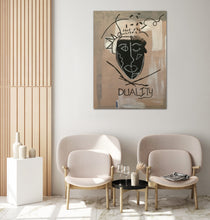Load image into Gallery viewer, Duality original abstract painting by Andromeda Cook from the 10K Collection displayed in a modern minimalist interior. House of Purpose Collection.