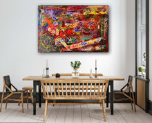 Load image into Gallery viewer, My Heart Is In Chicago collector artwork by Andromeda Cook from the 10K Collection styled as statement wall art in a modern interior.