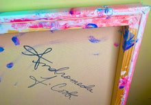 Load image into Gallery viewer, Pursuit of Happiness large modern abstract canvas painting by Andromeda Cook from the 10K Collection styled in a contemporary living space.