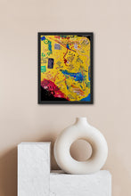 Load image into Gallery viewer, Colorful Self Love fine art print by contemporary artist Andromeda Cook featuring expressive affirmations, layered text, and symbolic imagery about self worth and personal growth.