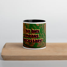 Load image into Gallery viewer, African American History in a Cup collector mug with expressive artwork Inspired by Malcolm X
