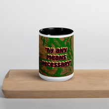 Load image into Gallery viewer, Ceramic collector mug featuring artwork inspired by Malcolm X
