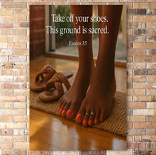 Load image into Gallery viewer, This Ground Is Sacred – Exodus 3:5 Poster Print
