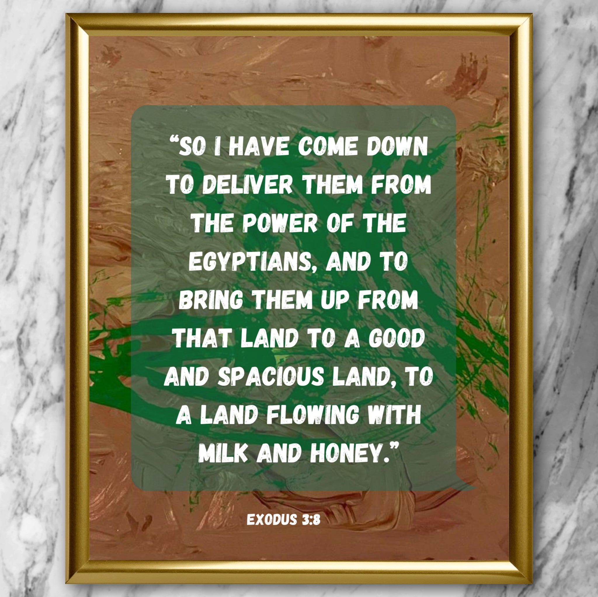 Exodus 3:8 – Andromeda Cook's Studio