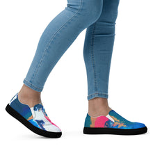 Load image into Gallery viewer, Abstract paint pour sneakers by Andromeda Cook inspired by the sold Pursuit of Happiness artwork from the House of Purpose collection

