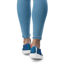 Load image into Gallery viewer, Abstract art wearable sneakers by Andromeda Cook from the House of Purpose collection inspired by the sold painting Pursuit of Happiness

