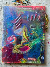 Load image into Gallery viewer, Beauty for Ashes original mixed media painting with scripture references and expressive color By andromeda cook
