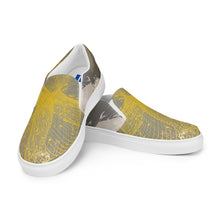 Load image into Gallery viewer, Creative Grace Over Chaos slip on sneakers by artist Andromeda Cook. House of Purpose Collection.
