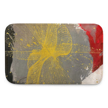 Load image into Gallery viewer, Grace Over Chaos memory foam bath mat featuring abstract artwork by Andromeda Cook. House of Purpose Collection.
