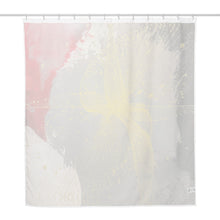 Load image into Gallery viewer, Grace Over Chaos modern abstract shower curtain featuring artwork by Andromeda Cook
