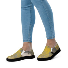 Load image into Gallery viewer, Grace Over Chaos slip on shoes featuring abstract artwork by Andromeda Cook. House of Purpose Collection.
