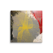 Load image into Gallery viewer, Grace Over Chaos yellow abstract art canvas print by Andromeda Cook. House of Purpose Collection.
