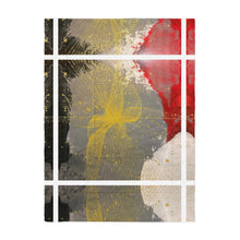 Load image into Gallery viewer, Grace Over Chaos yellow abstract bedding comforter featuring artwork by Andromeda Cook. House of Purpose Collection.

