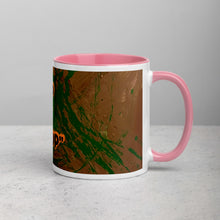 Load image into Gallery viewer, Inspirational quote mug with pink interior featuring the message Keep Ya Head Up and artwork by Lamonte
