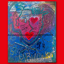 Load image into Gallery viewer, Heaven On Earth original mixed media painting by Philadelphia artist Andromeda Cook
